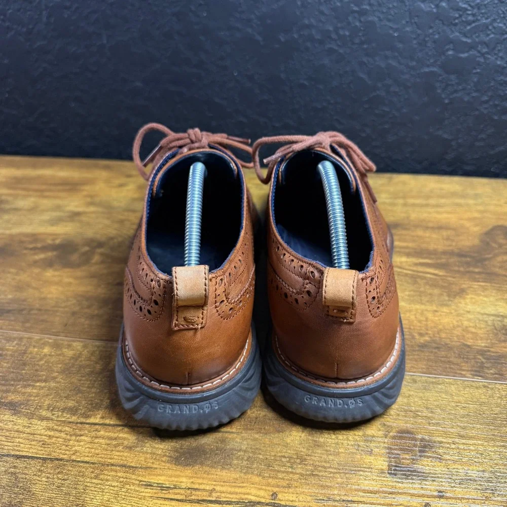 Cole Haan OriginalGrand C26385 British Tan Leather Wingtip Oxford Mens Size 10M